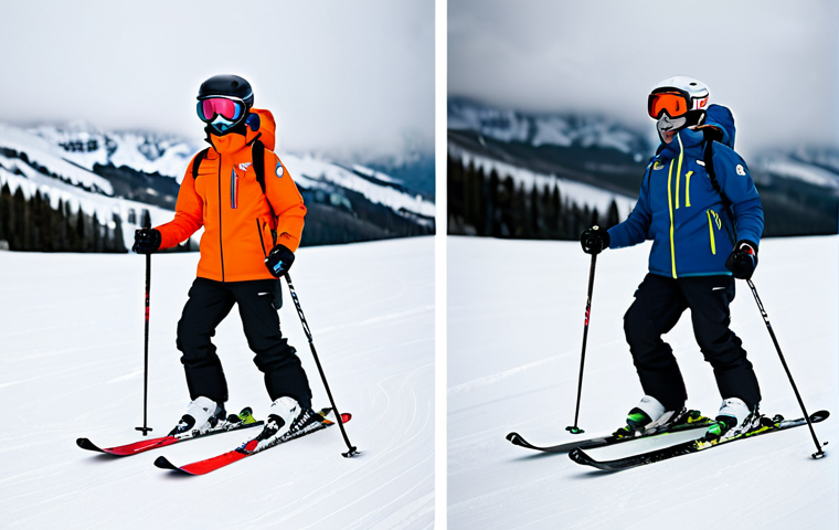 Okay, here are two image prompts for Stable Diffusion XL based on the provided ski instructor testimonial guide, focusing on safety and appropriate content: