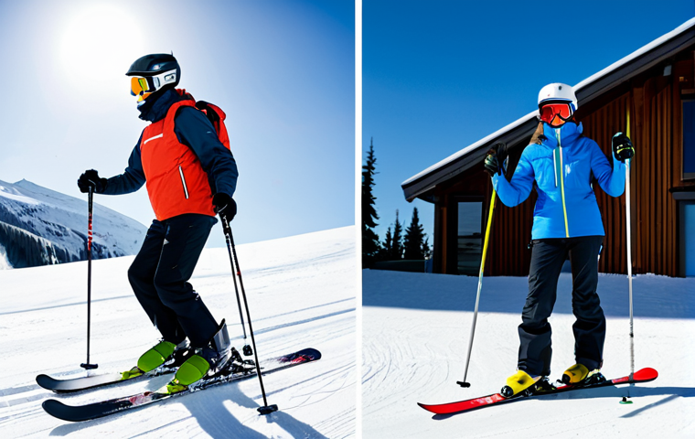 Okay, here are two image prompts for Stable Diffusion XL, based on the ski instruction context, adhering to all safety guidelines: