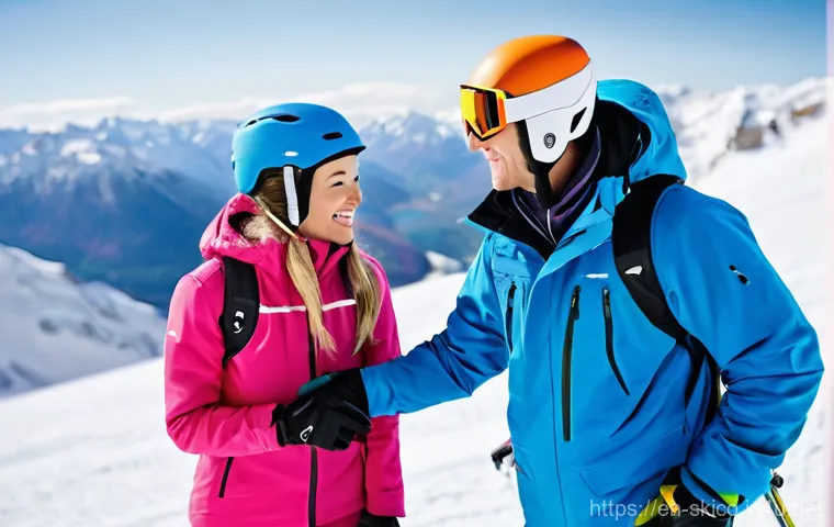 스키 강사의 고객 만족도 관리 사례 - **Prompt:** A warm, empathetic male ski instructor, aged around 35, with a genuine smile and wearing...