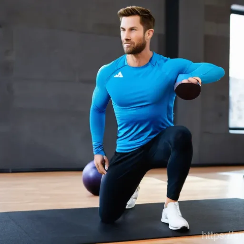 스키 강사의 동계 시즌 준비 - **Image Prompt: Dynamic Pre-Season Ski Fitness Training**
A highly motivated male ski instructor...