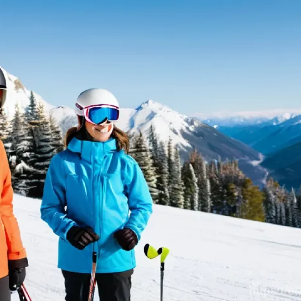 스키 강사의 실기 시험 준비 과정 - **Title: The Art of Demonstration: Mastering Ski Technique**
**Prompt:** A highly skilled female...