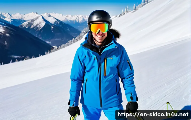 스키 강사의 실기 연습 과정 - **"A male ski instructor in his late 30s, with a friendly and knowledgeable expression, demonstrates...