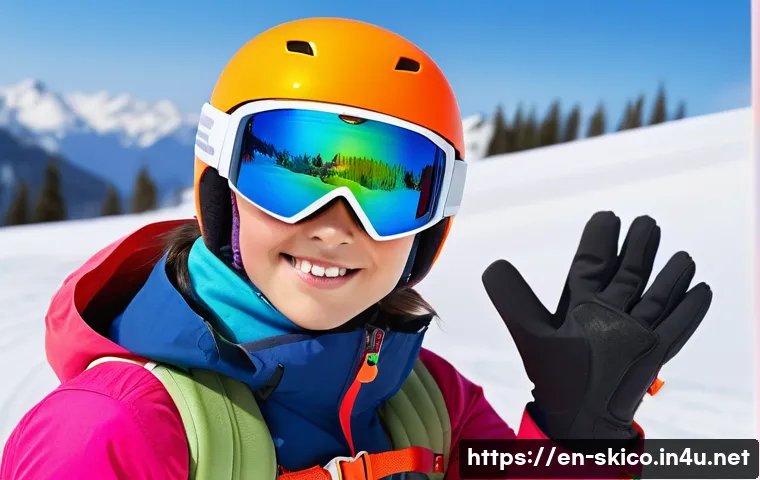 스키 강사의 고객별 니즈 분석 방법 - A beginner visual learner on a snowy ski slope, wearing colorful ski gear and goggles, attentively w...