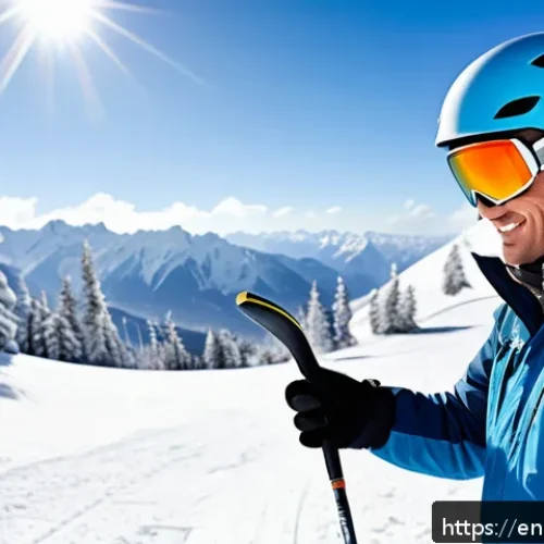 스키 강사의 프리랜서로의 성공 - A professional freelance ski instructor outdoors on a snowy mountain slope, wearing high-quality ski...